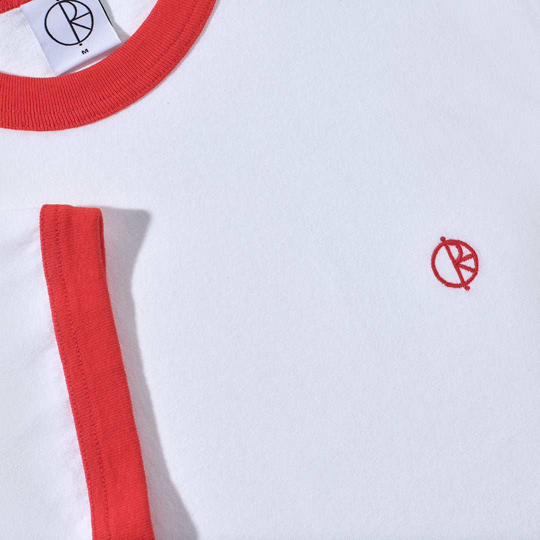 POLAR SKATE CO.（ポーラー スケート カンパニー）| RINGER TEE / WHITE/RED | スノーボード・スケートボードのTACTICS JAPAN