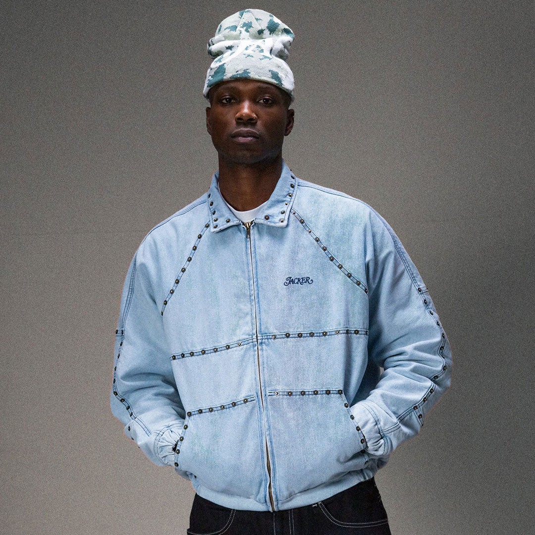 JACKER（ジャッカー）| RIVET DENIM JACKET / BLUE | スノーボード・スケートボードのTACTICS JAPAN
