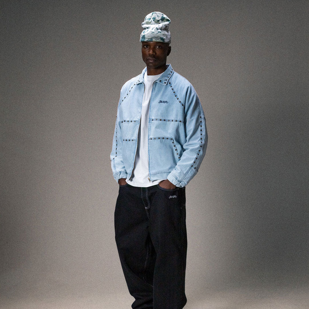 JACKER（ジャッカー）| RIVET DENIM JACKET / BLUE | スノーボード・スケートボードのTACTICS JAPAN