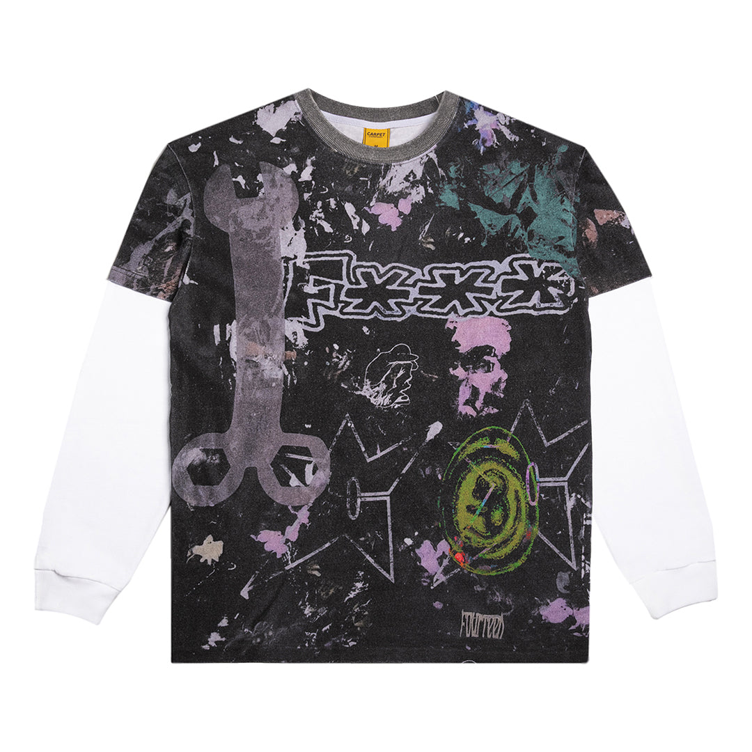 CARPET COMPANY（カーペット カンパニー）| RAG-TEE LONGSLEEVE / BLACK | スノーボード・スケートボードのTACTICS JAPAN