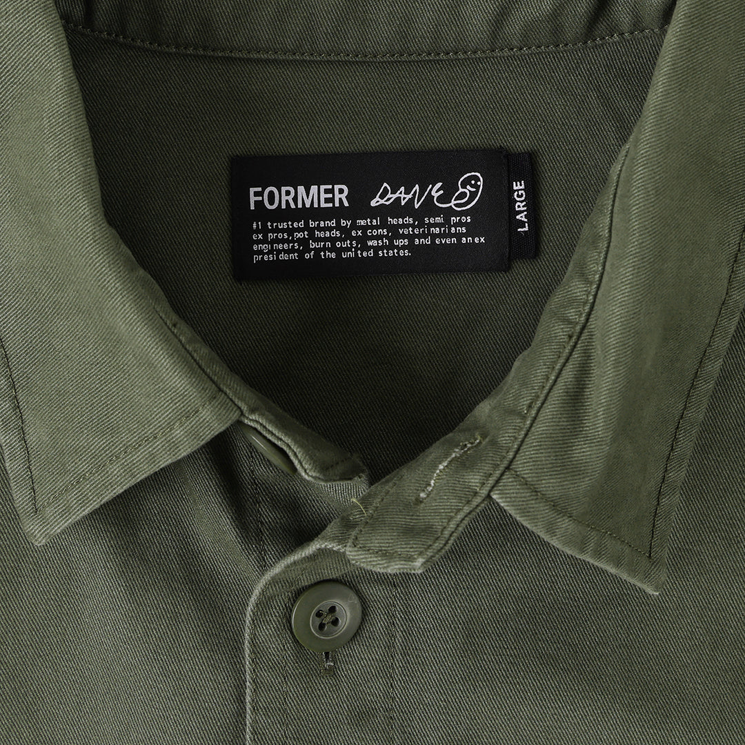 FORMER（フォーマー）| REYNOLDS FLATLINE LS OVERSHIRT / SURPLUS | スノーボード・スケートボードのTACTICS JAPAN