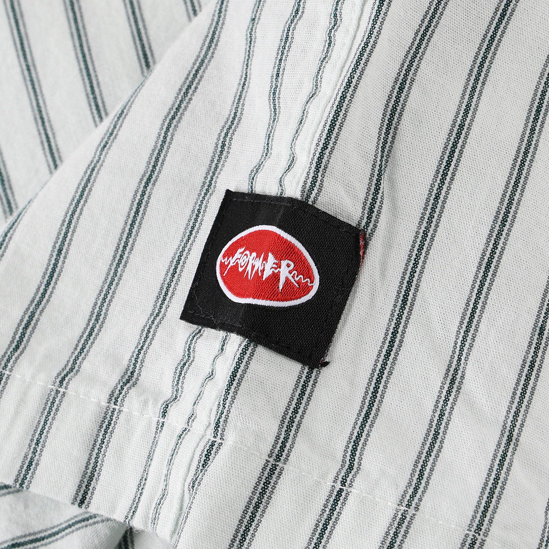 FORMER（フォーマー）| REYNOLDS STRIPE SS SHIRT / BONE | スノーボード・スケートボードのTACTICS JAPAN