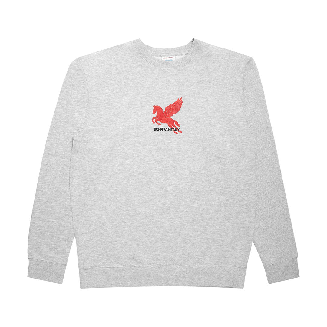SCI-FI FANTASY（サイファイファンタジー）| PEGASUS CREWNECK / HEATHER GRAY | スノーボード・スケートボードのTACTICS JAPAN