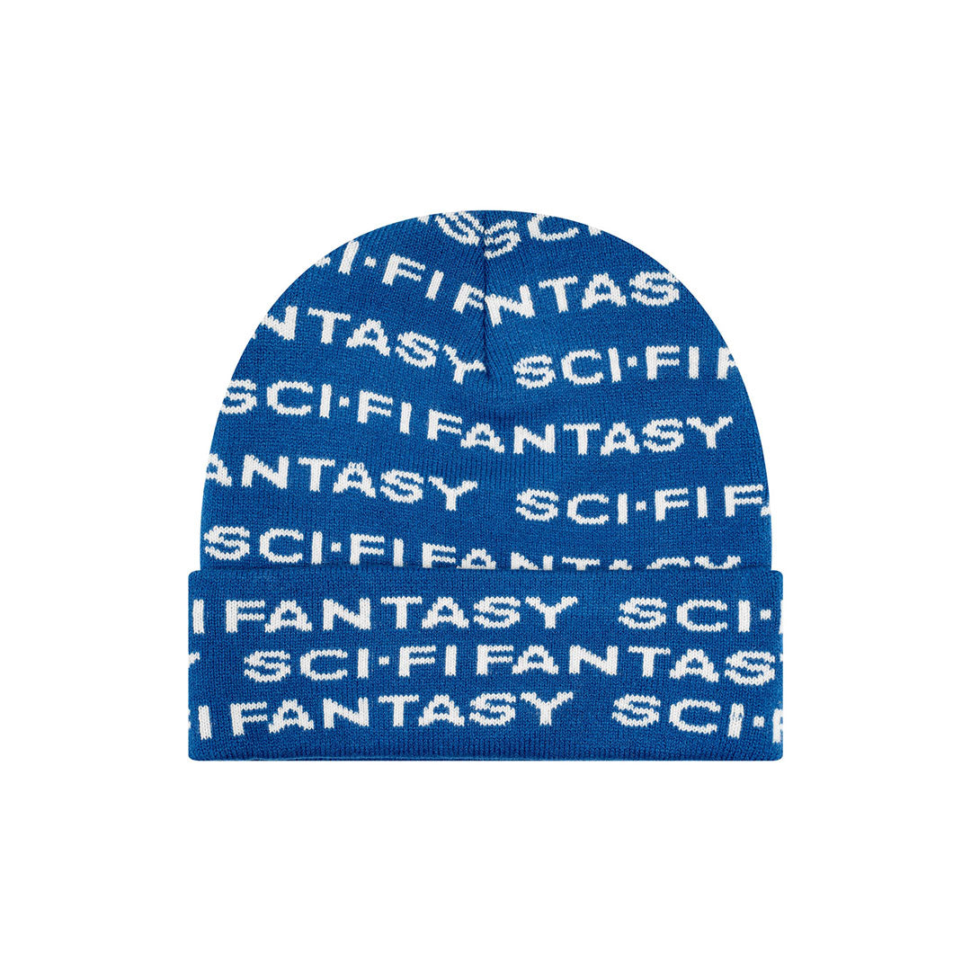 SCI-FI FANTASY（サイファイファンタジー）| REPEAT LOGO BEANIE / BLUE | スノーボード・スケートボードのTACTICS JAPAN