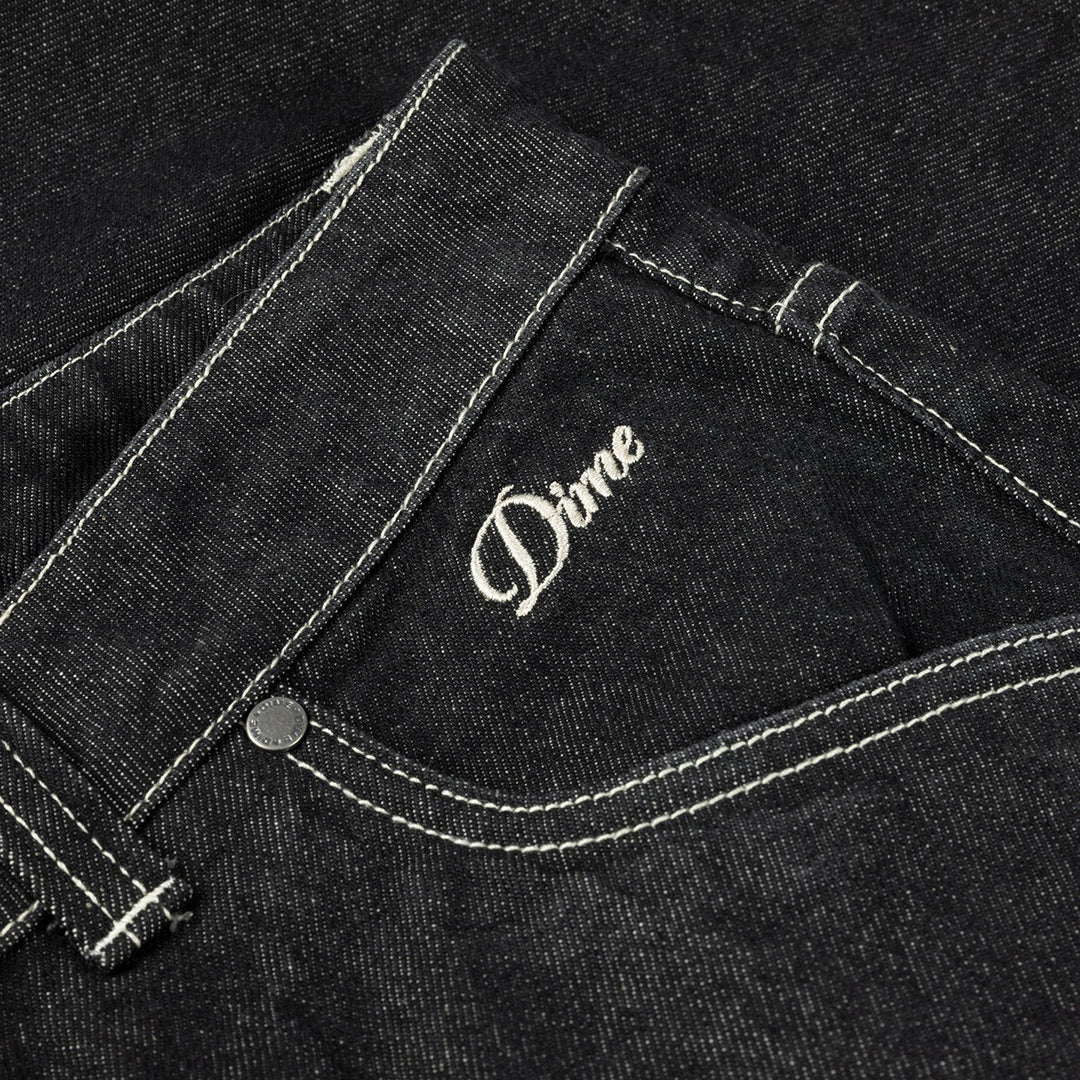 DIME MTL（ダイム モントリオール）| CLASSIC DENIM SHORTS / BLACK WASHED | スノーボード・スケートボードのTACTICS JAPAN