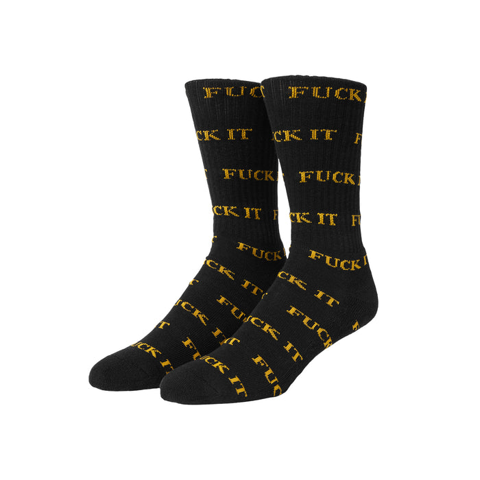 FUCK IT SOCKS / BLACK/ORANGE