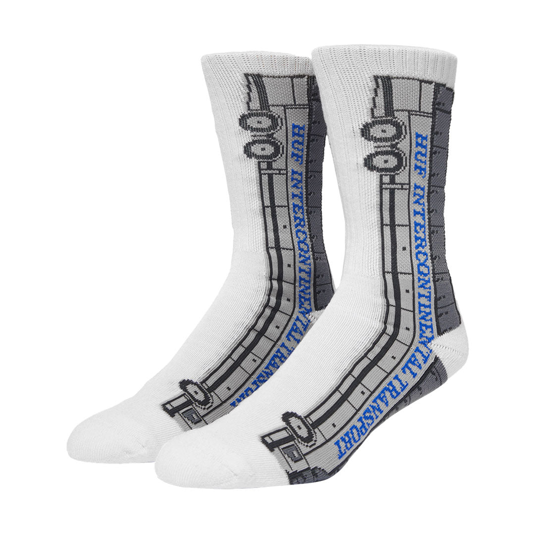 INTERNATIONAL TRANSPORT CREW SOCKS / WHITE