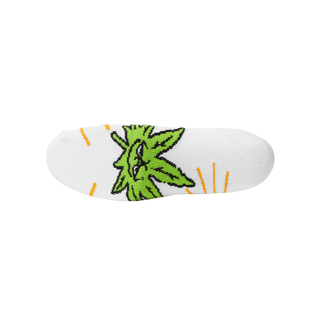 HUF WORLDWIDE（ハフ ワールドワイド）| SUNNY BUDDY SOCKS / WHITE | スノーボード・スケートボードのTACTICS JAPAN