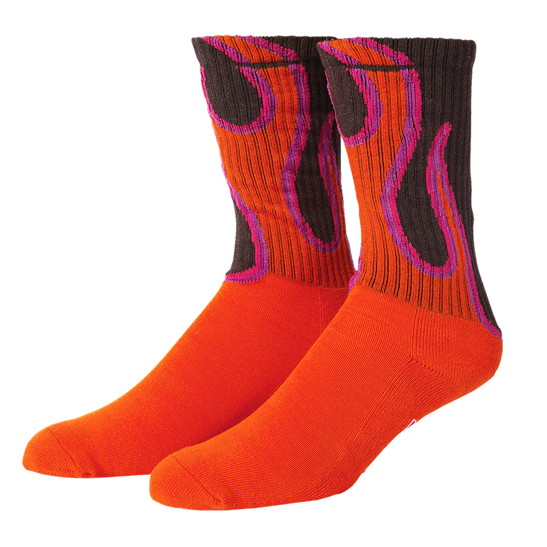 HUF WORLDWIDE（ハフ ワールドワイド）| EXHAUST CREW SOCK / BROWN | スノーボード・スケートボードのTACTICS JAPAN