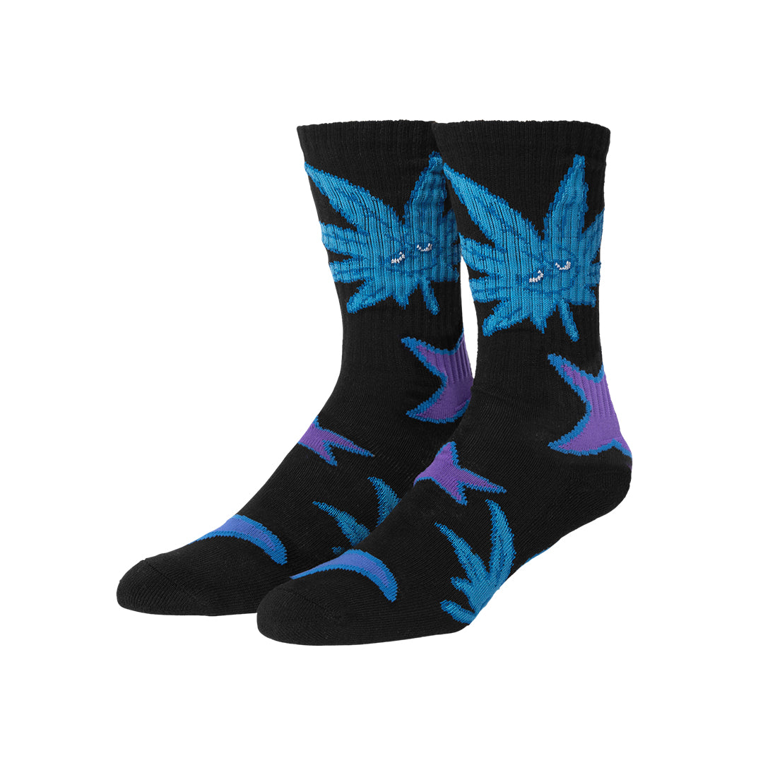 HUF WORLDWIDE（ハフ ワールドワイド）| GREEN BUDDY STAR SIGN SOCK / BLACK | スノーボード・スケートボードのTACTICS JAPAN