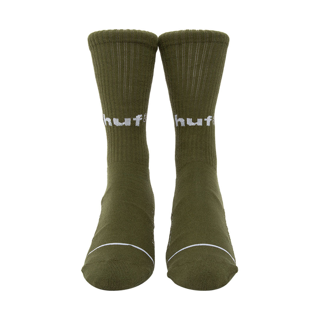 HUF® EIGHTYNINE CREW SOCKS / OLIVE