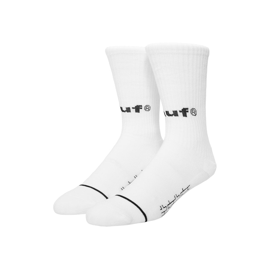 HUF WORLDWIDE（ハフ ワールドワイド）| HUF EIGHTYNINE CREW SOCKS / WHITE | スノーボード・スケートボードのTACTICS JAPAN