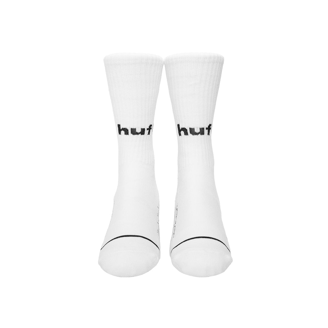 HUF WORLDWIDE（ハフ ワールドワイド）| HUF EIGHTYNINE CREW SOCKS / WHITE | スノーボード・スケートボードのTACTICS JAPAN