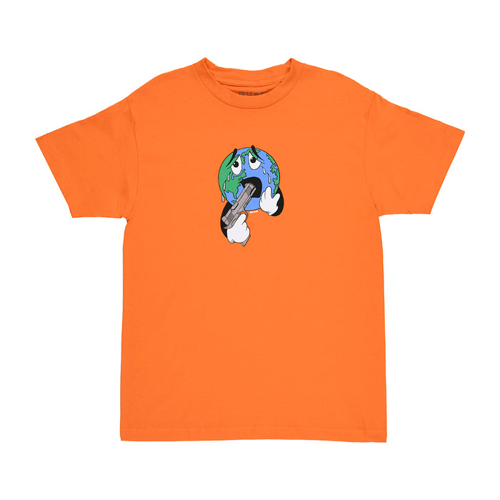 QUASI SKATEBOARDS（クアジ スケートボード）| スケートボード Tシャツ | SMALL WORLD TEE / ORANGE | スノーボード・スケートボードのTACTICS JAPAN