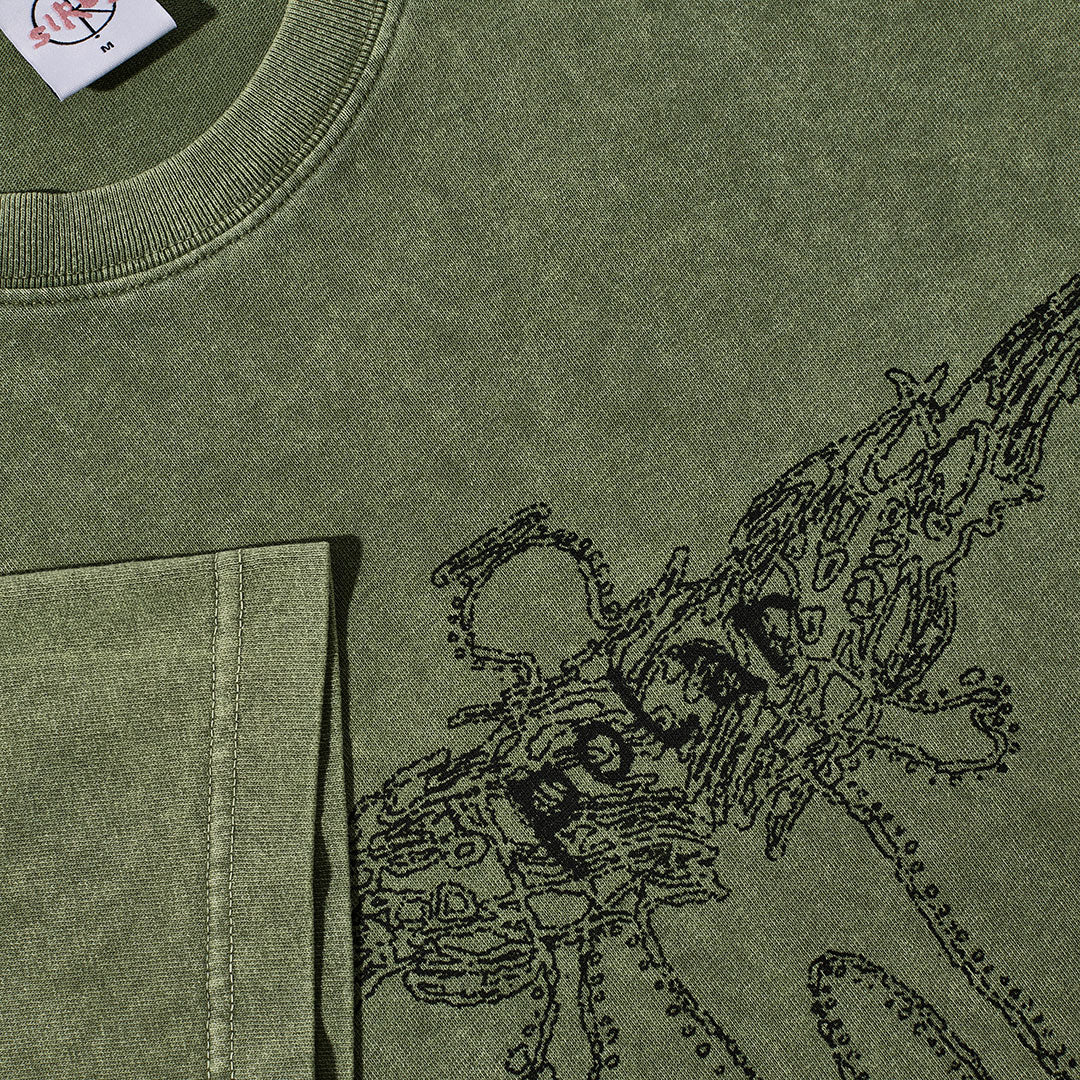 POLAR SKATE CO.（ポーラー スケート カンパニー）| ACID TEE SOUL / ARMY GREEN | スノーボード・スケートボードのTACTICS JAPAN