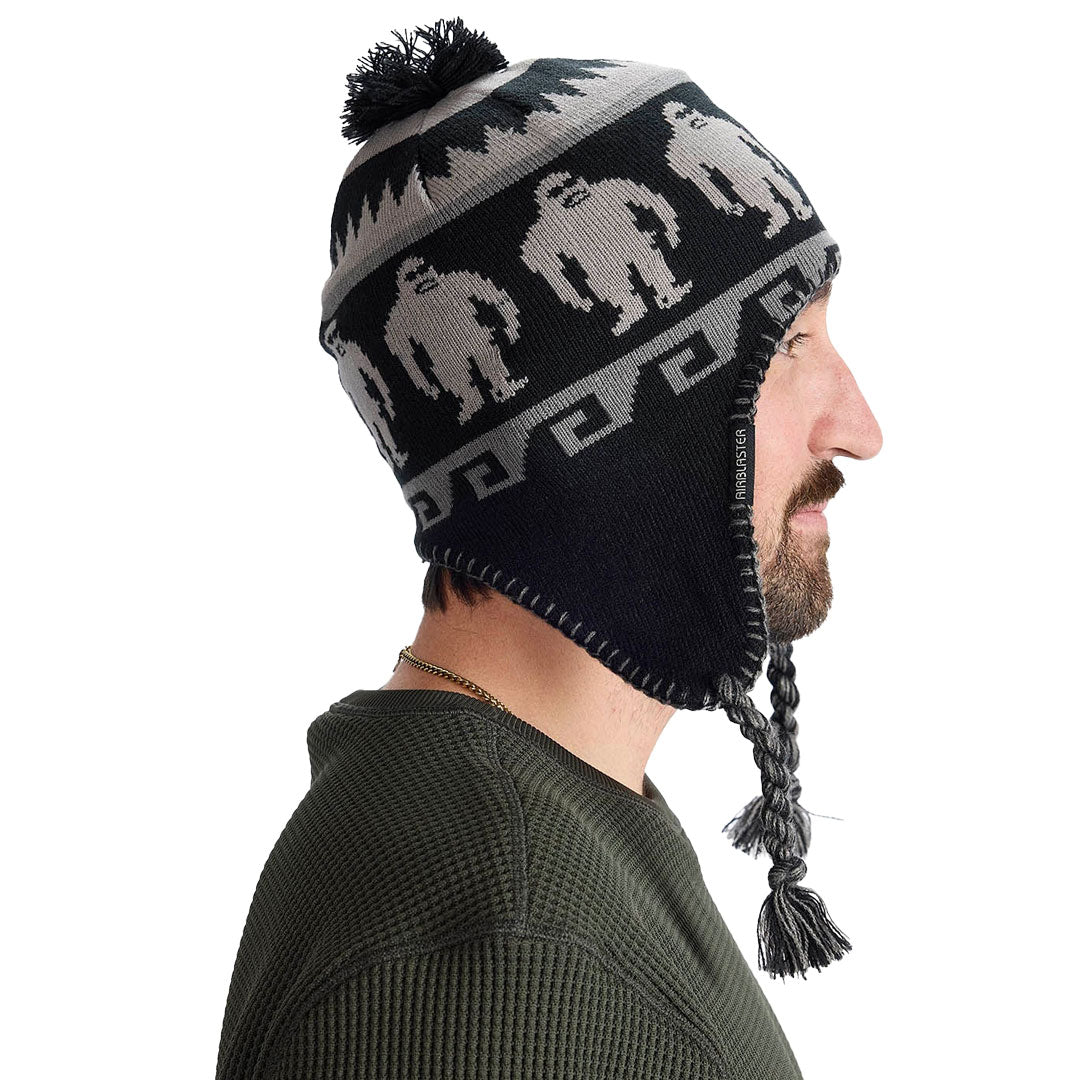 AIRBLASTER（エアブラスター）| SQUATCHAMAMA BEANIE / CHARCOAL | スノーボード・スケートボードのTACTICS JAPAN