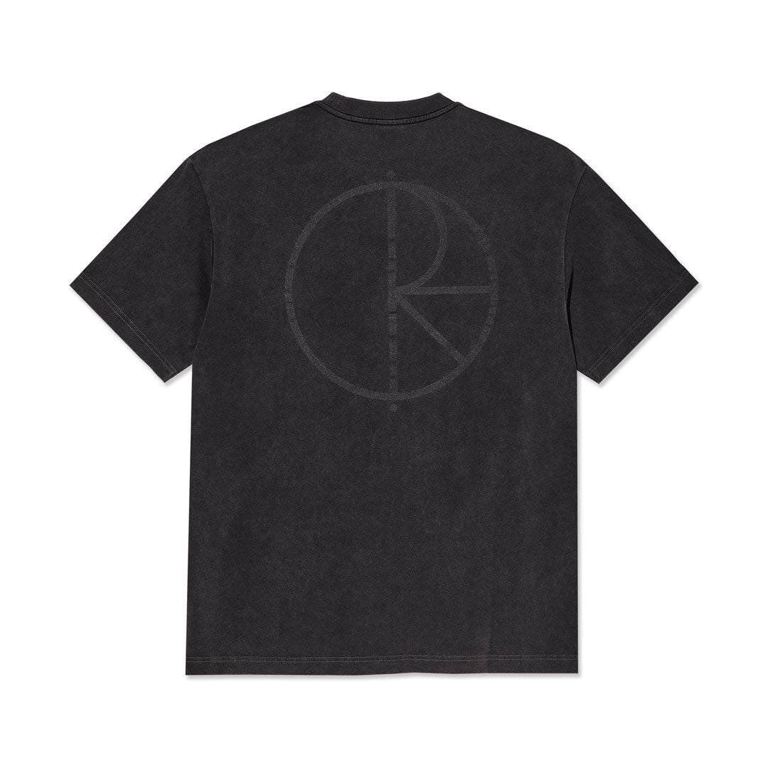 POLAR SKATE CO.（ポーラー スケート カンパニー）| STROKE LOGO CONTRAST TEE / SILVER BLACK/BLACK | スノーボード・スケートボードのTACTICS JAPAN