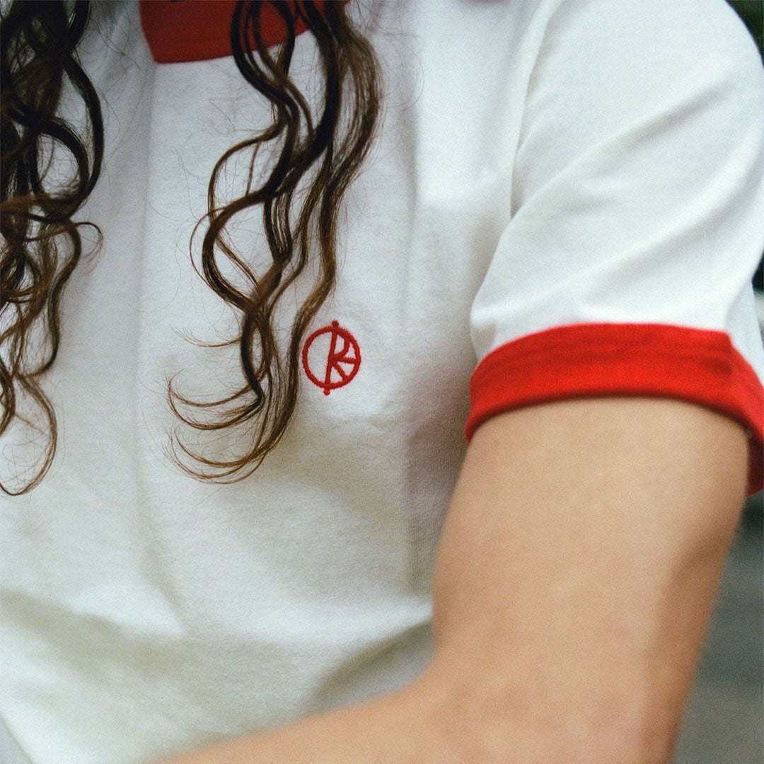 RINGER TEE / WHITE/RED