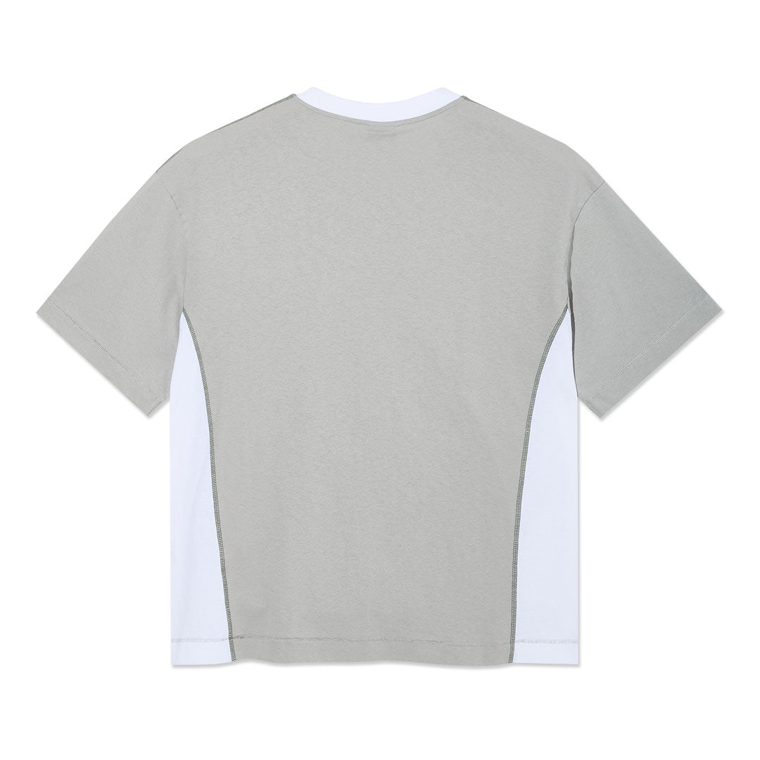 POLAR SKATE CO.（ポーラー スケート カンパニー）| SURF PANEL TEE / SILVER/WHITE | スノーボード・スケートボードのTACTICS JAPAN