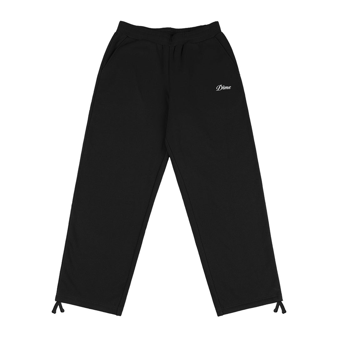 DIME MTL（ダイム モントリオール）| CURSIVE SMALL LOGO SWEATPANTS / BLACK | スノーボード・スケートボードのTACTICS JAPAN