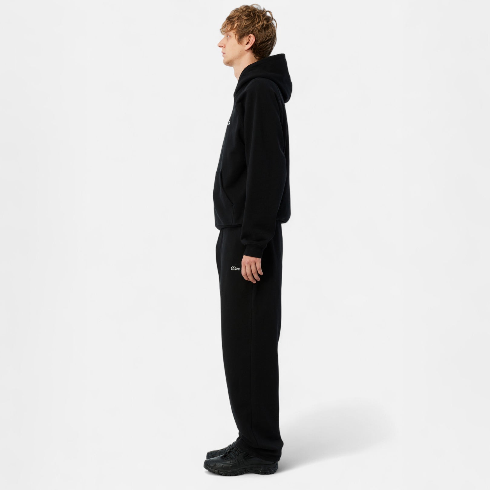 CURSIVE SMALL LOGO SWEATPANTS / BLACK