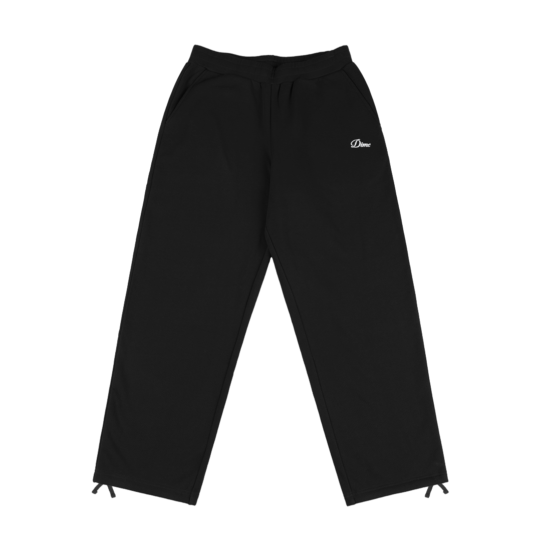 CURSIVE SMALL LOGO SWEATPANTS / BLACK