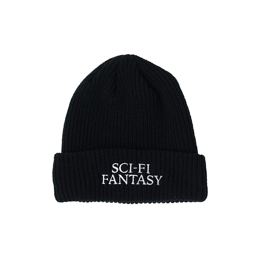 SCI-FI FANTASY（サイファイ ファンタジー）| LOGO BEANIE / BLACK | スノーボード・スケートボードのTACTICS JAPAN