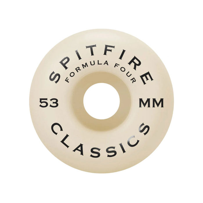 SPITFIRE WHEELS（スピットファイア ウィール）| FORMULA FOUR CLASSIC SKATEBOARD WHEELS - 53MM 97DU | スノーボード・スケートボードのTACTICS JAPAN