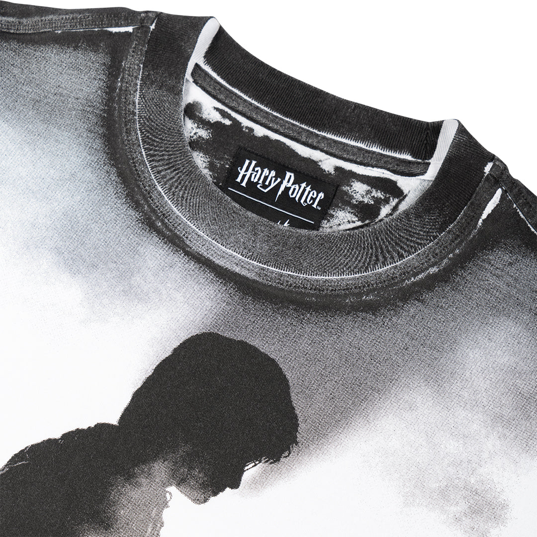 WELCOME SKATEBOARDS（ウェルカム スケートボード）| HARRY POTTER X WELCOME SHADOW ALL-OVER-PRINT S/S KNIT / WHITE | スノーボード・スケートボードのTACTICS JAPAN