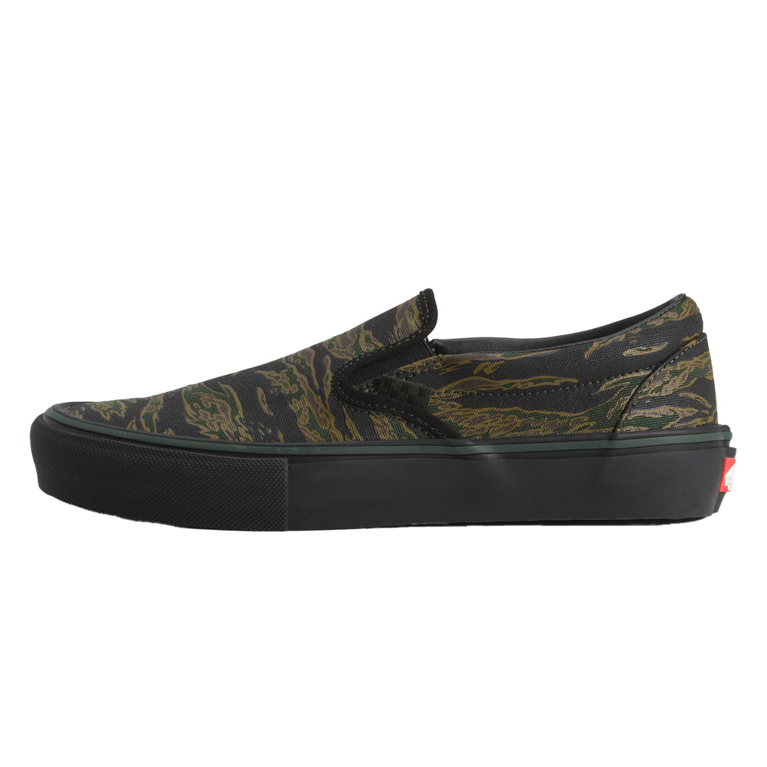 VANS（ヴァンズ）| SKATE SLIP-ON / TIGER CAMO GREEN/BLACK | スノーボード・スケートボードのTACTICS JAPAN