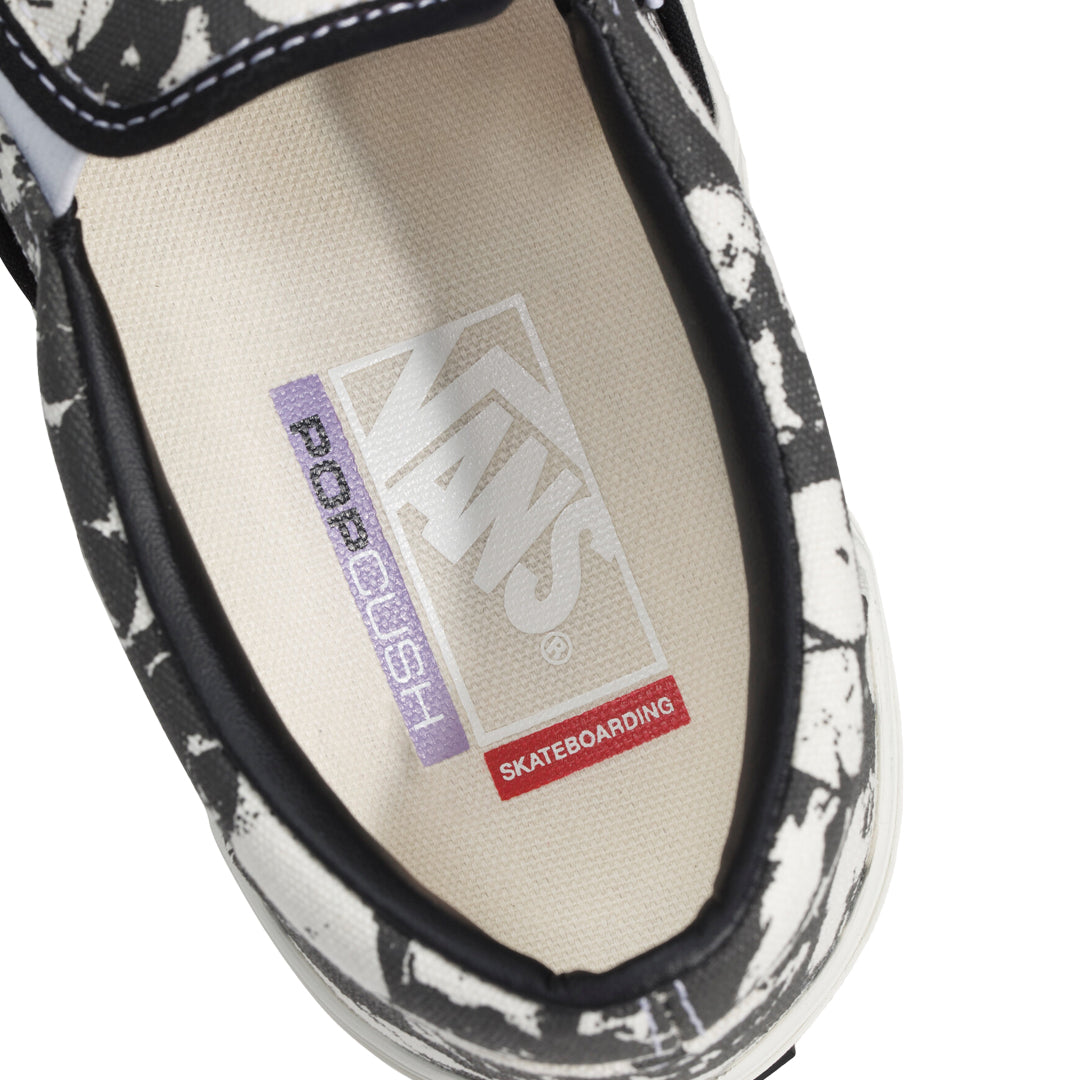 VANS（ヴァンズ）| SKATE SLIP-ON GUM SHOE / BLACK/WHITE