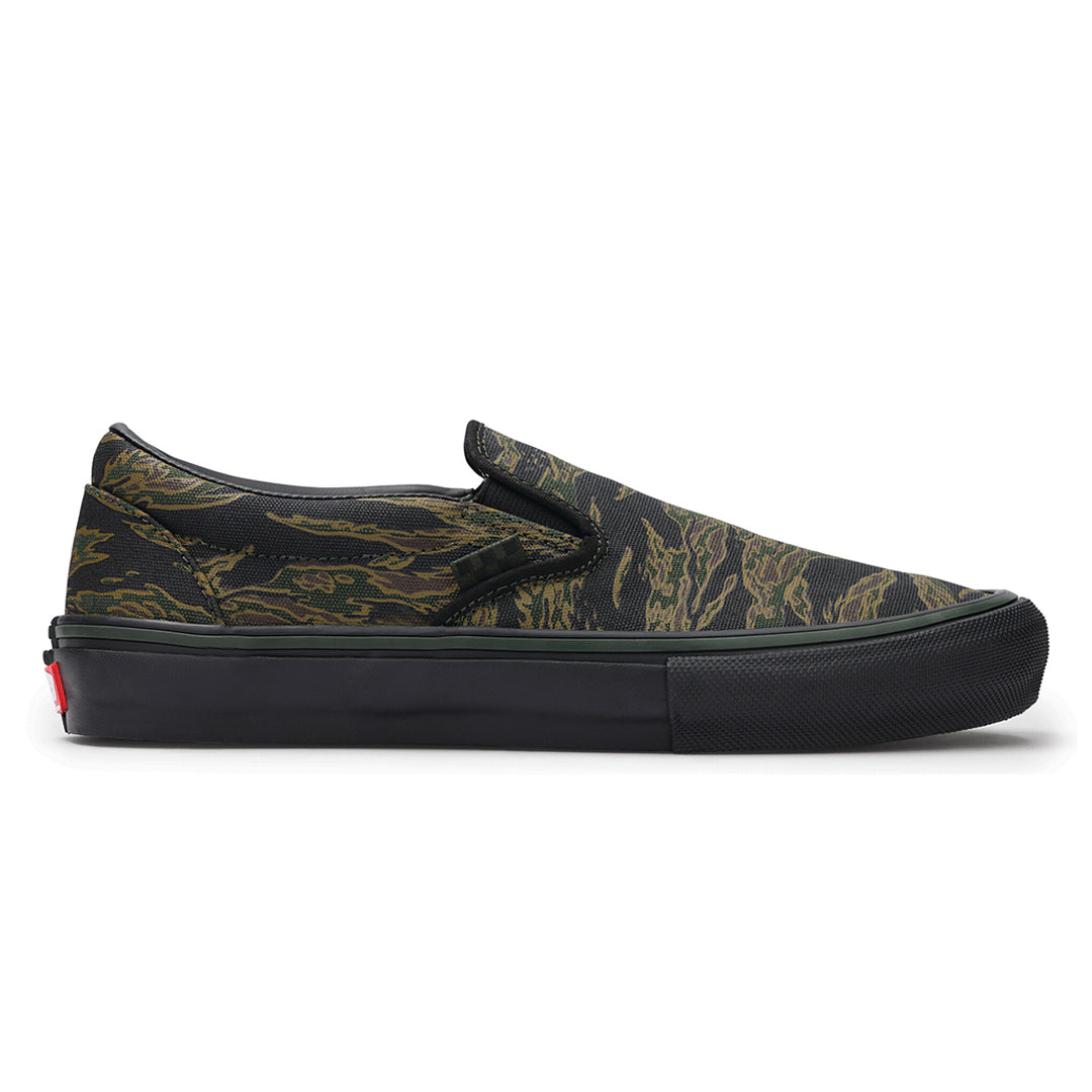 VANS（ヴァンズ）| SKATE SLIP-ON / TIGER CAMO GREEN/BLACK | スノーボード・スケートボードのTACTICS JAPAN