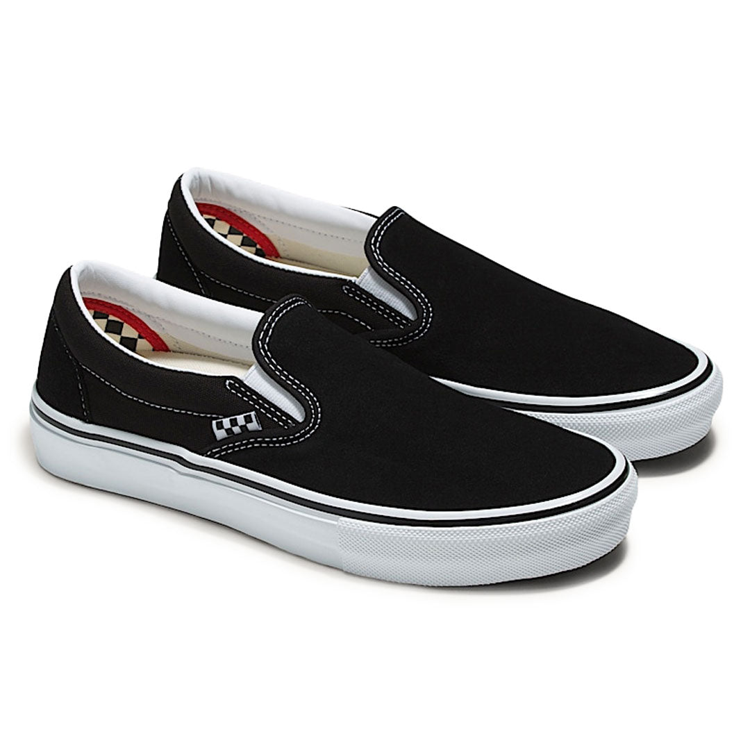 VANS（ヴァンズ）| SKATE SLIP-ON / BLACK/WHITE | スノーボード・スケートボードのTACTICS JAPAN