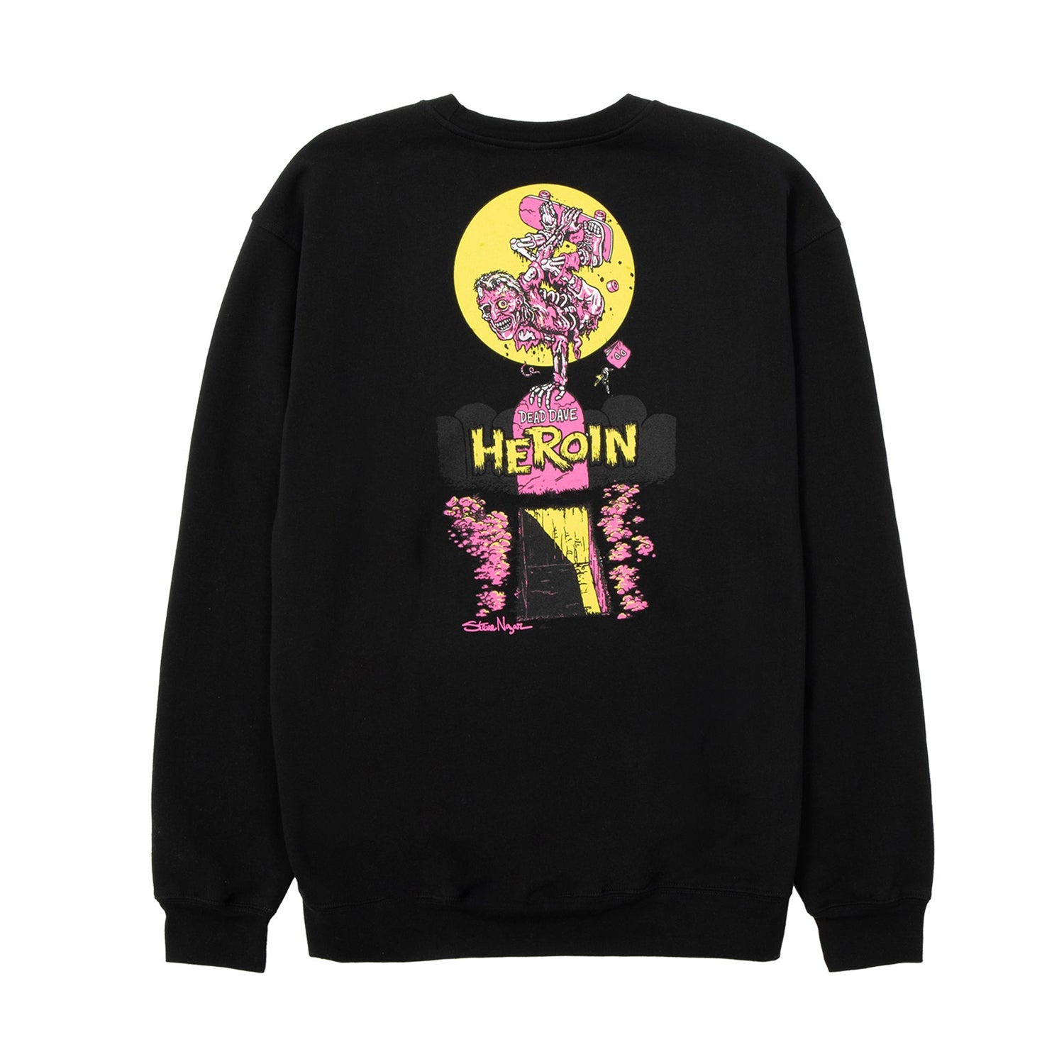 SKATE ZOMBIE BLK CREWNECK