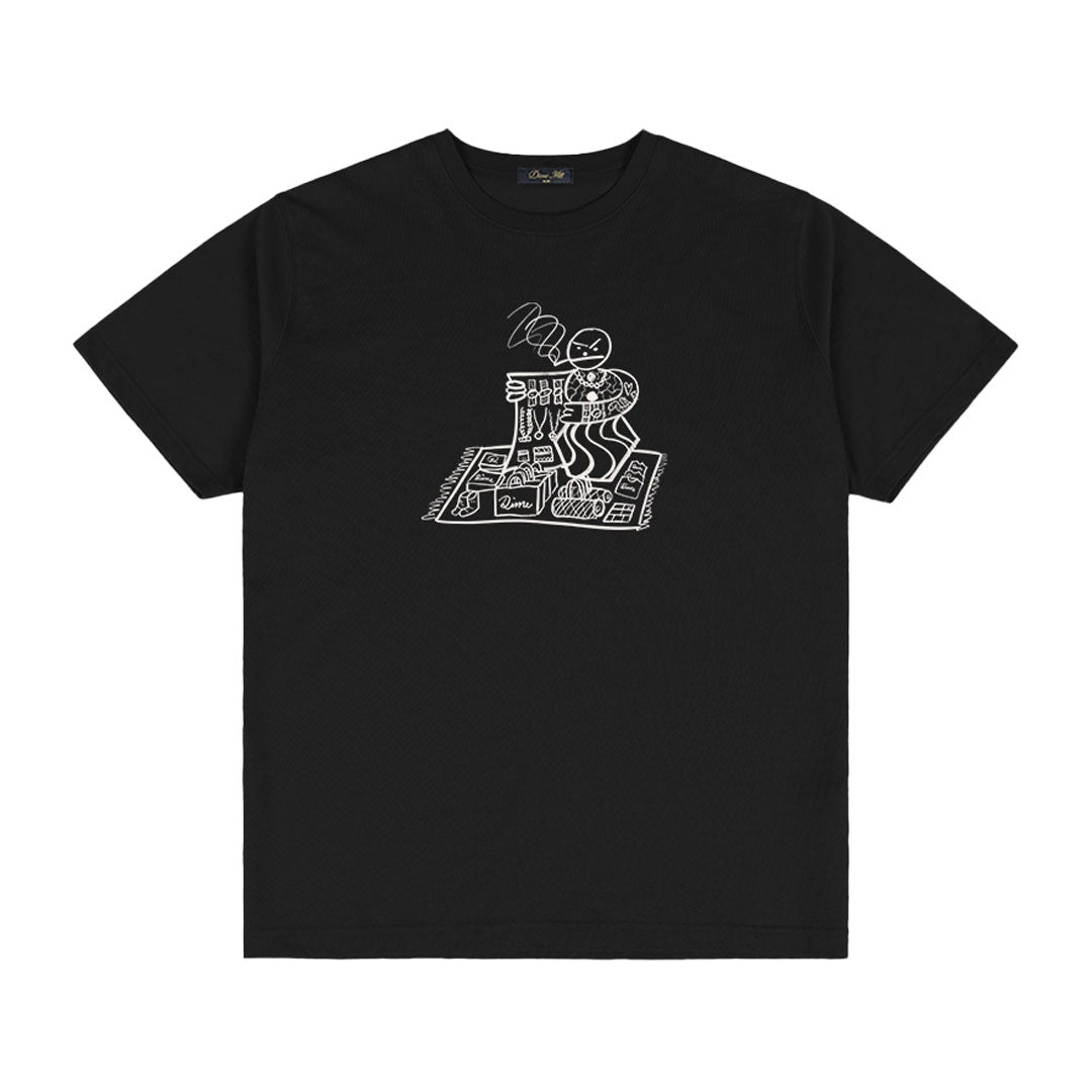 Golfickers TATRAS スケートボードデザイン Tシャツ HEATH 】EMBROIDERY SKATE BULL T-SHIRT刺繍スケートブルTシャツ｜大人