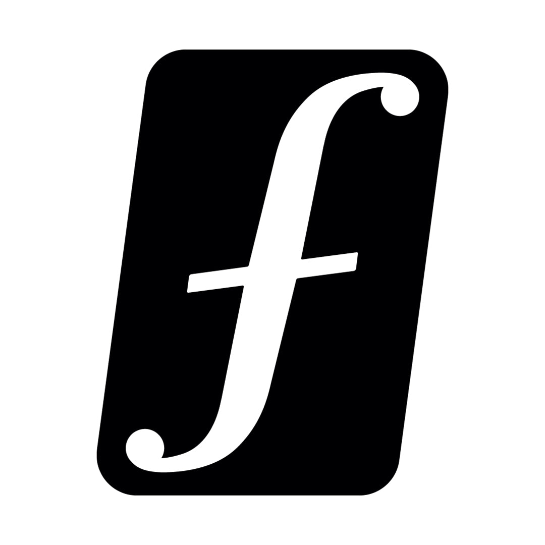 FORUM TEAM DIECUT STICKER / BLACK