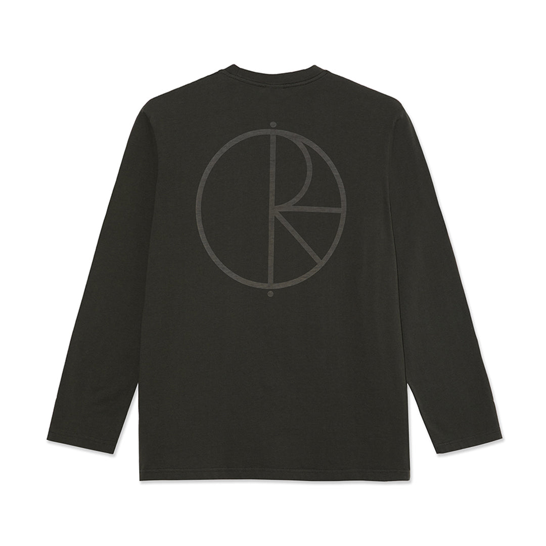 POLAR SKATE CO. （ポーラー スケート カンパニー）| STROKE LOGO STEVE LS TEE / DIRTY BLACK | スノーボード・スケートボードのTACTICS JAPAN