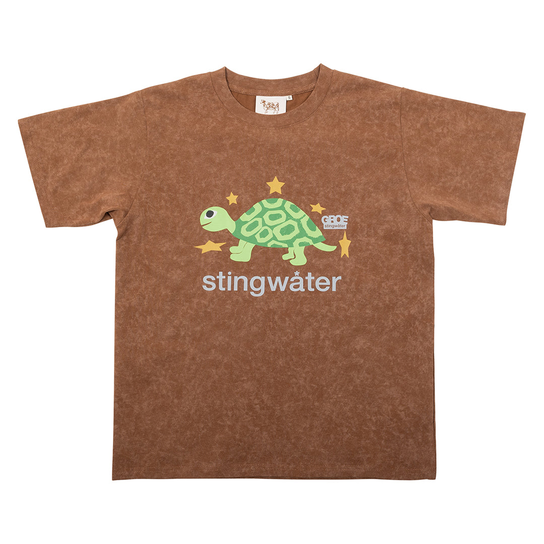 STINGWATER（スティングウォーター）| STINGWATER TURTLE T-SHIRT / ACID BROWN | スノーボード・スケートボードのTACTICS JAPAN