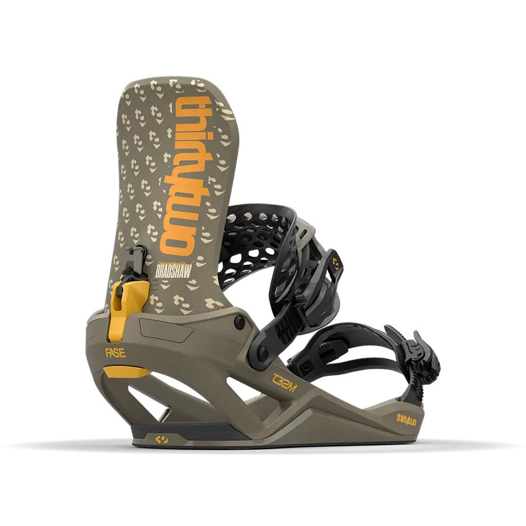 THIRTYTWO（サーティトゥー）| T32M FASE® X CHRIS BRADSHAW SNOWBOARD BINDING 2026 / GREEN | スノーボード・スケートボードのTACTICS JAPAN
