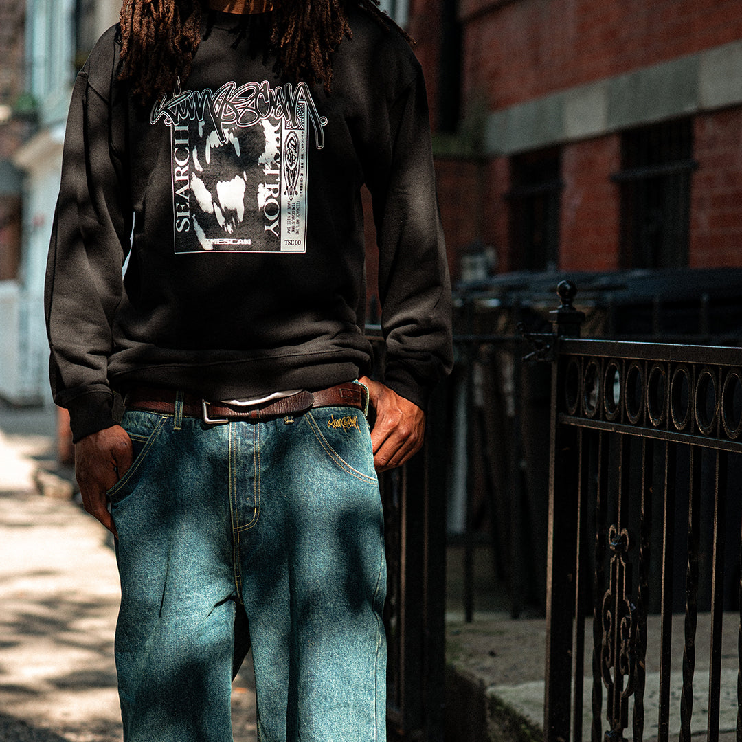 TIMESCAN（タイムスキャン）| SEARCH & DESTROY CREWNECK | スノーボード・スケートボードのTACTICS JAPAN
