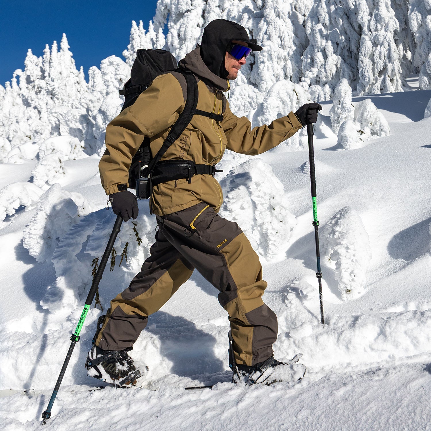 CASCADIA 3L WAVE PANTS / DARK EARTH