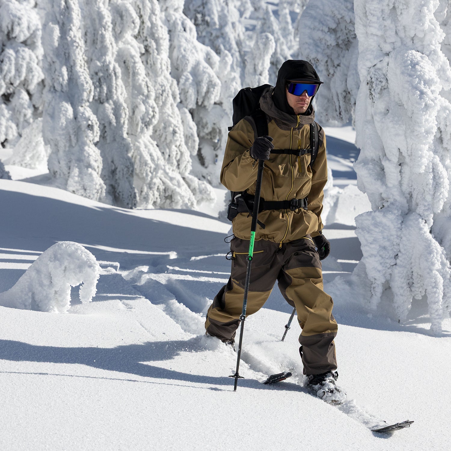 CASCADIA 3L WAVE PANTS / DARK EARTH