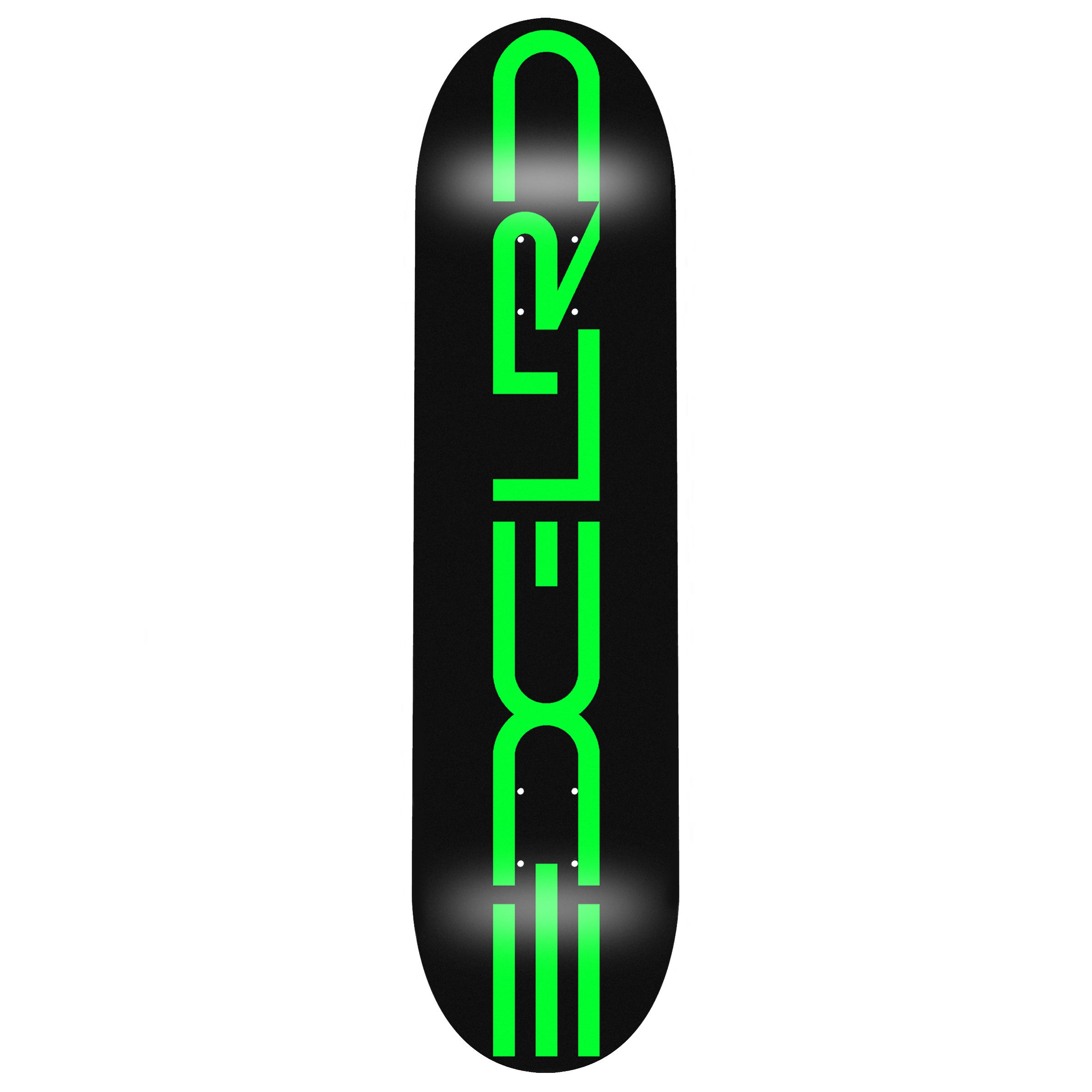 EDGLRD（エッジロード）| スケートボード デッキ | TECH SCRIPT BLACK GREEN - 8.0 | スノーボード・スケートボードのTACTICS JAPAN