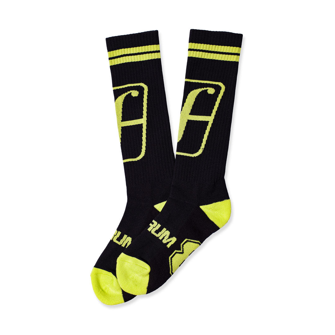 FORUM SNOWBOARDS（フォーラム スノーボード）| THE FORUM RIDING SOCK / BLACK YELLOW | スノーボード・スケートボードのTACTICS JAPAN