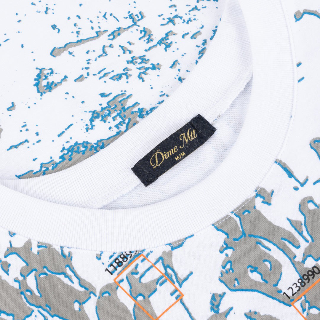 DIME MTL（ダイム モントリオール）| CCTV T-SHIRT / WHITE | スケートボード・スノーボードのTACTICS JAPAN