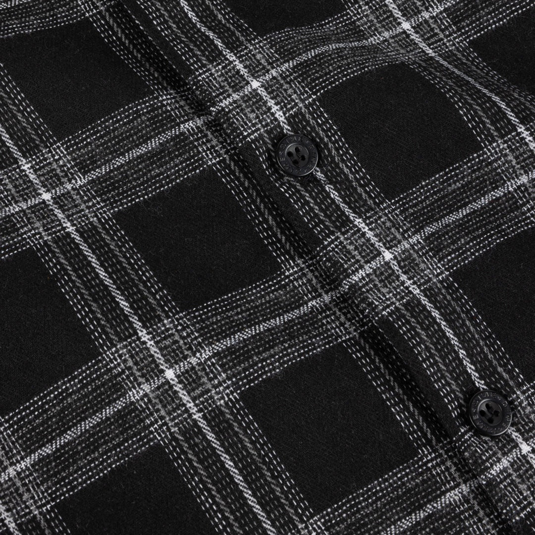 DIME MTL（ダイム モントリオール）| PLAID FLANNEL SHIRT / BLACK | スノーボード・スケートボードのTACTICS JAPAN