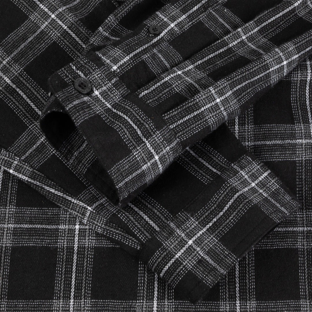DIME MTL（ダイム モントリオール）| PLAID FLANNEL SHIRT / BLACK | スノーボード・スケートボードのTACTICS JAPAN