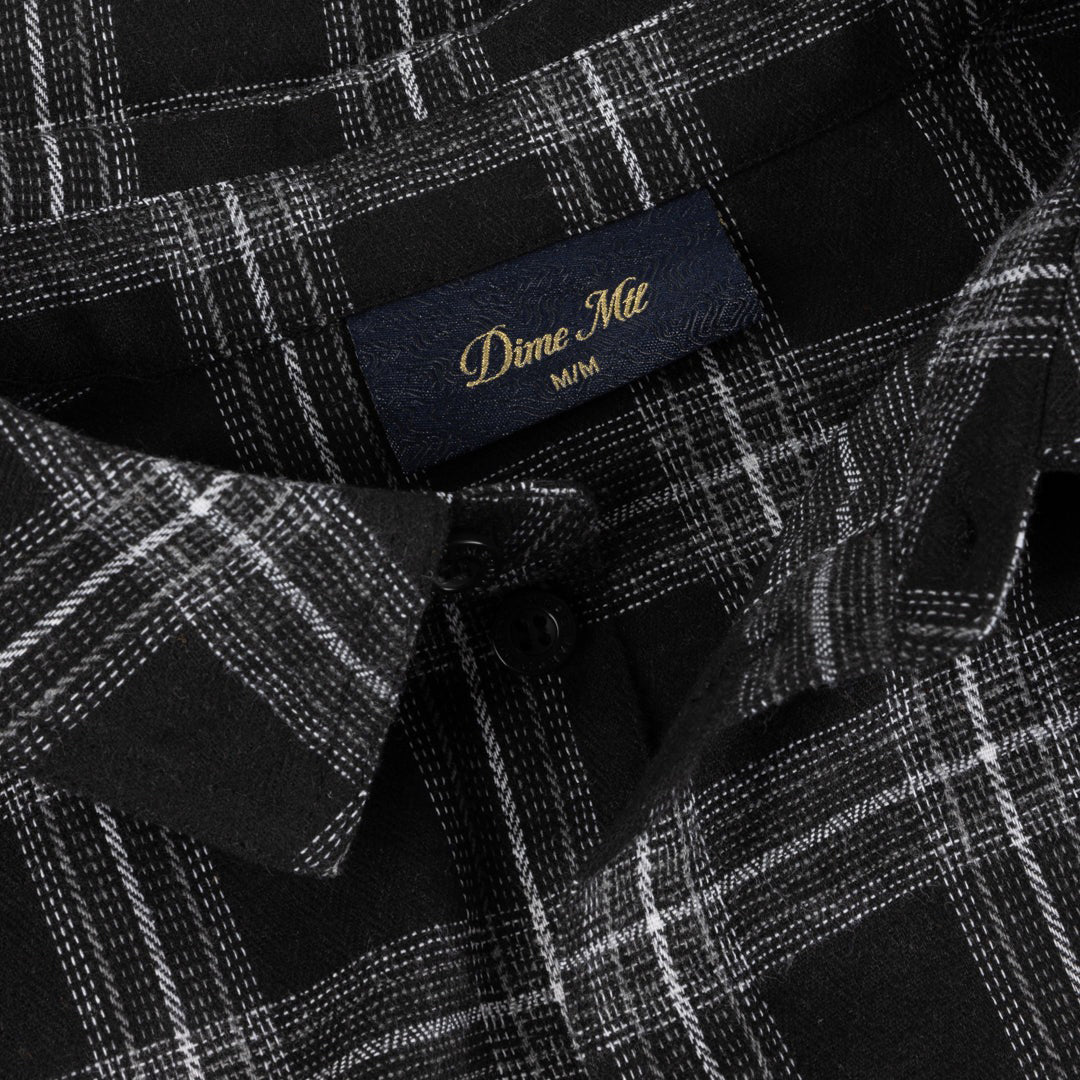 DIME MTL（ダイム モントリオール）| PLAID FLANNEL SHIRT / BLACK | スノーボード・スケートボードのTACTICS JAPAN