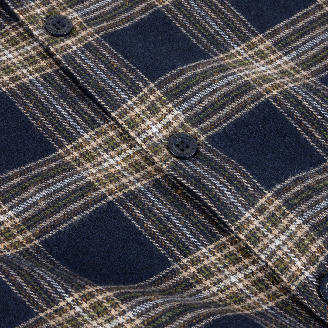 DIME MTL（ダイム モントリオール） | PLAID FLANNEL SHIRT / NAVY | スノーボード・スケートボードのTACTICS JAPAN