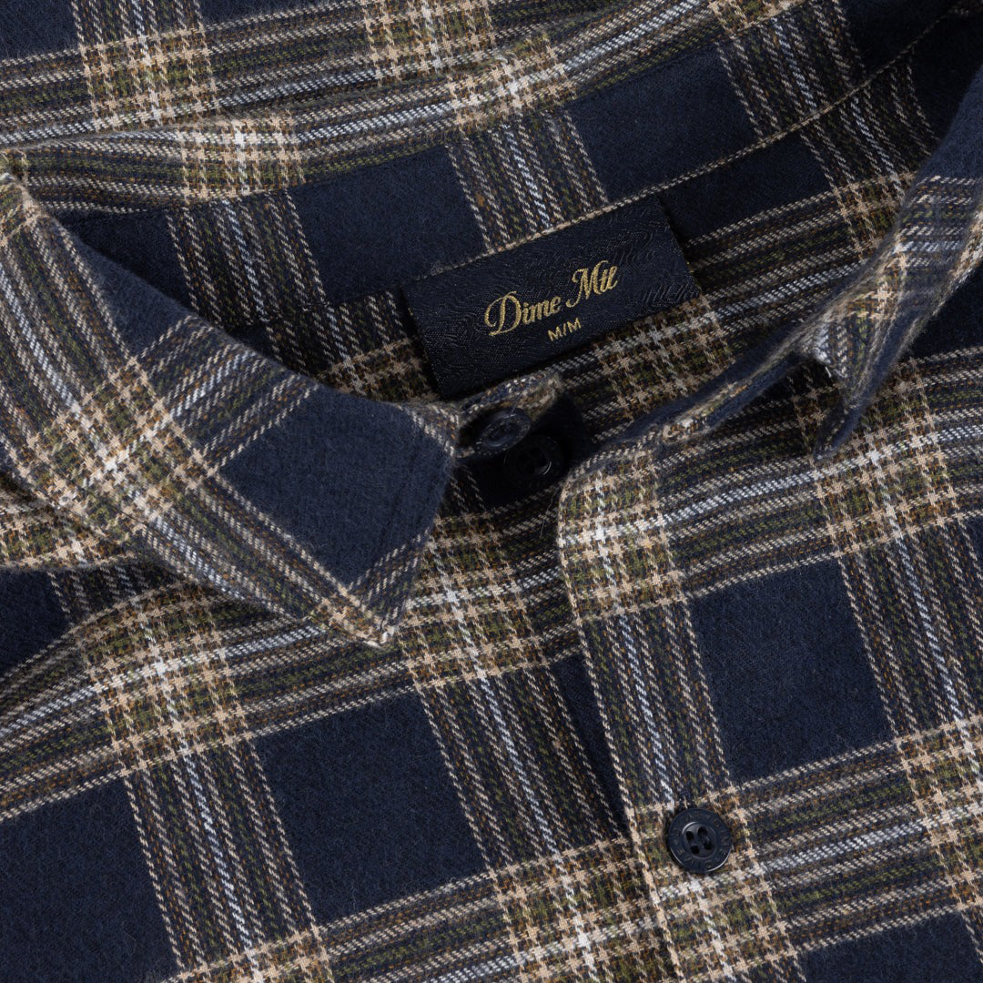 DIME MTL（ダイム モントリオール） | PLAID FLANNEL SHIRT / NAVY | スノーボード・スケートボードのTACTICS JAPAN